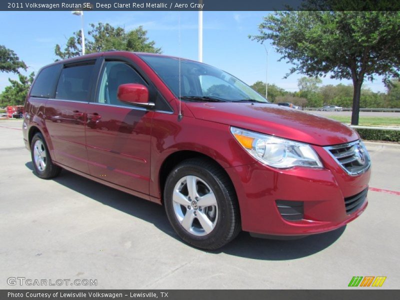 Deep Claret Red Metallic / Aero Gray 2011 Volkswagen Routan SE
