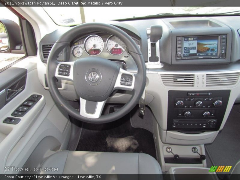 Deep Claret Red Metallic / Aero Gray 2011 Volkswagen Routan SE