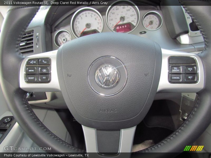 Deep Claret Red Metallic / Aero Gray 2011 Volkswagen Routan SE