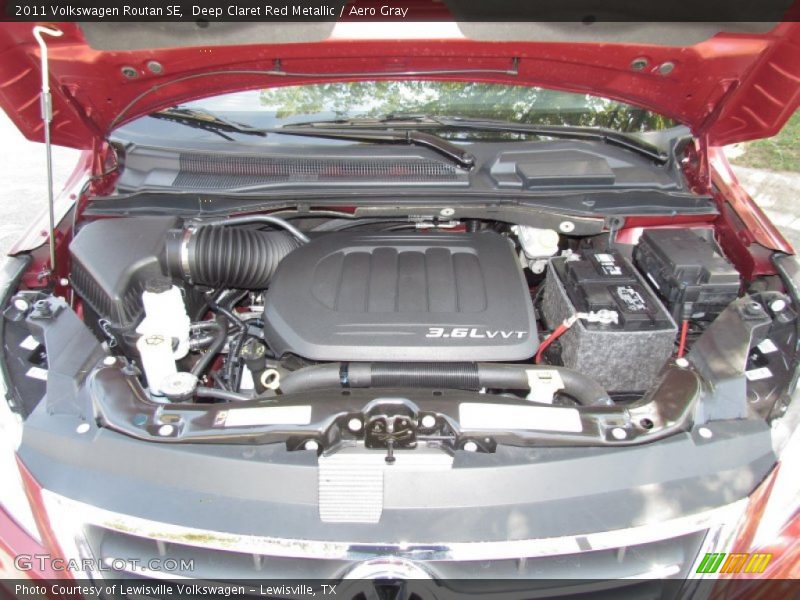 Deep Claret Red Metallic / Aero Gray 2011 Volkswagen Routan SE