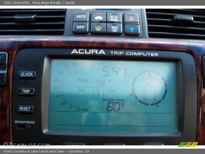 Mesa Beige Metallic / Saddle 2002 Acura MDX