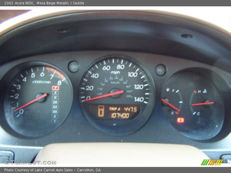 Mesa Beige Metallic / Saddle 2002 Acura MDX