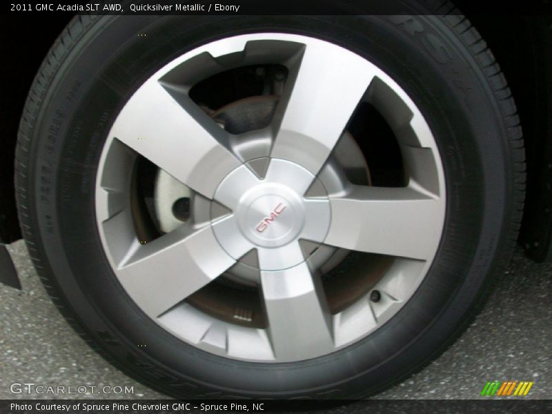 Quicksilver Metallic / Ebony 2011 GMC Acadia SLT AWD