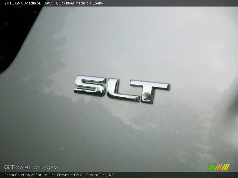 Quicksilver Metallic / Ebony 2011 GMC Acadia SLT AWD