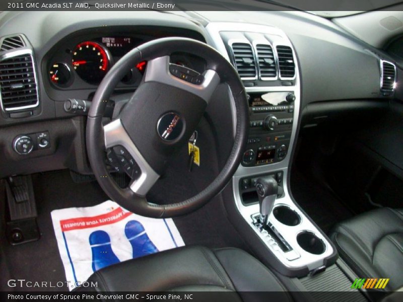 Quicksilver Metallic / Ebony 2011 GMC Acadia SLT AWD