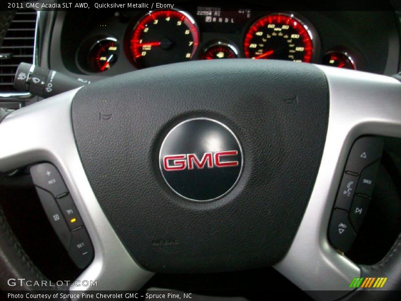 Quicksilver Metallic / Ebony 2011 GMC Acadia SLT AWD
