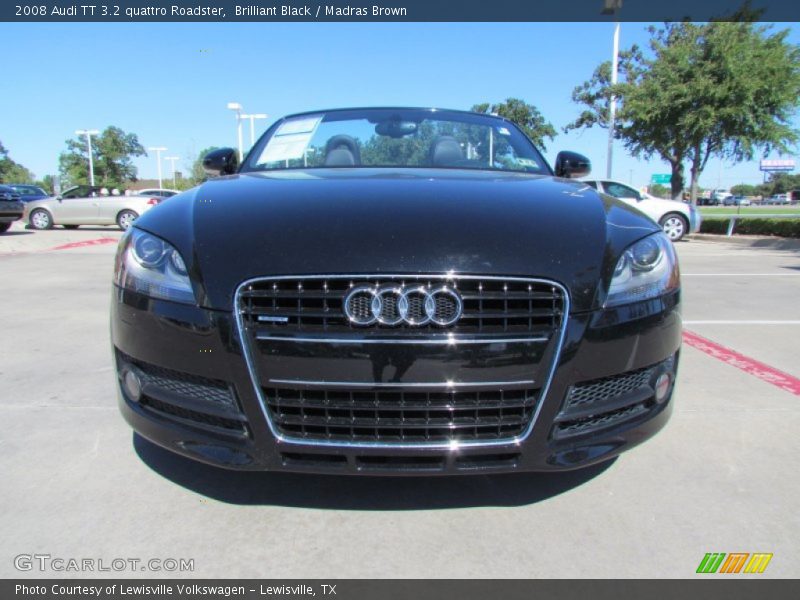 Brilliant Black / Madras Brown 2008 Audi TT 3.2 quattro Roadster
