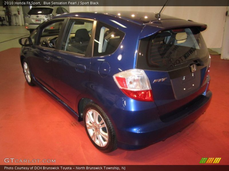 Blue Sensation Pearl / Sport Black 2010 Honda Fit Sport