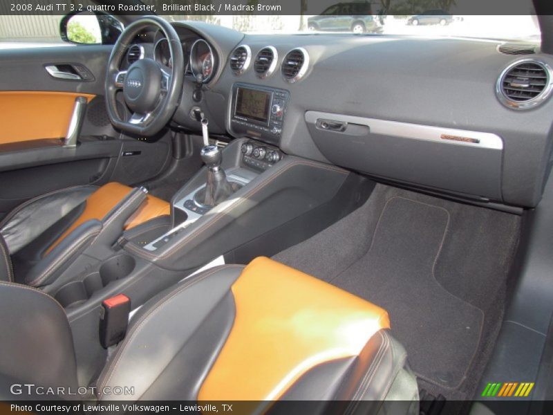 Brilliant Black / Madras Brown 2008 Audi TT 3.2 quattro Roadster