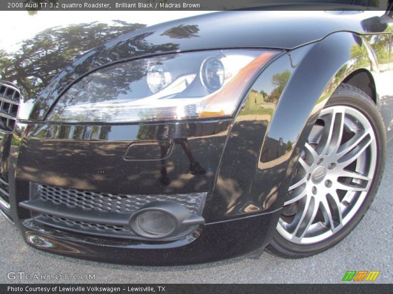 Brilliant Black / Madras Brown 2008 Audi TT 3.2 quattro Roadster