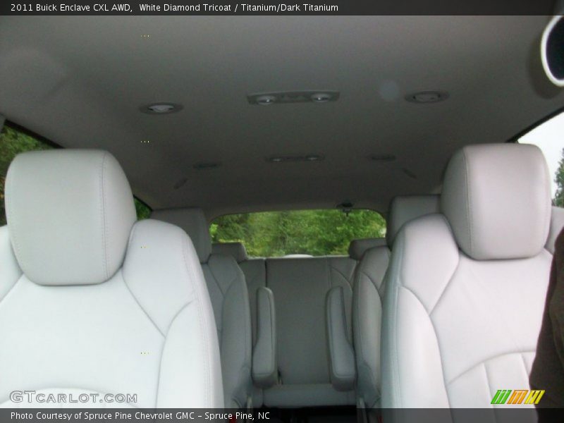 White Diamond Tricoat / Titanium/Dark Titanium 2011 Buick Enclave CXL AWD