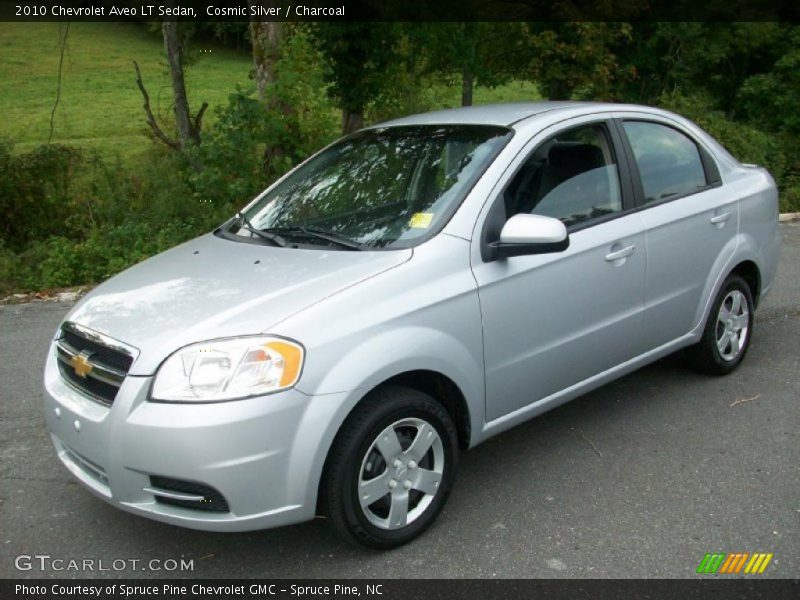 Cosmic Silver / Charcoal 2010 Chevrolet Aveo LT Sedan
