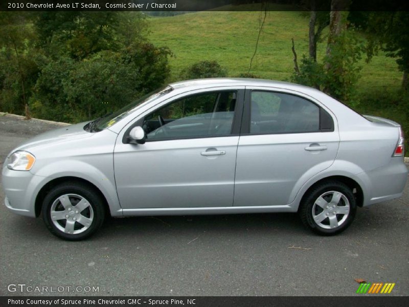 Cosmic Silver / Charcoal 2010 Chevrolet Aveo LT Sedan