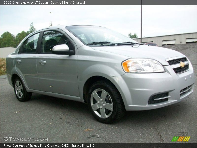 Cosmic Silver / Charcoal 2010 Chevrolet Aveo LT Sedan
