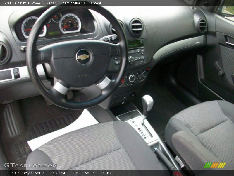 Cosmic Silver / Charcoal 2010 Chevrolet Aveo LT Sedan