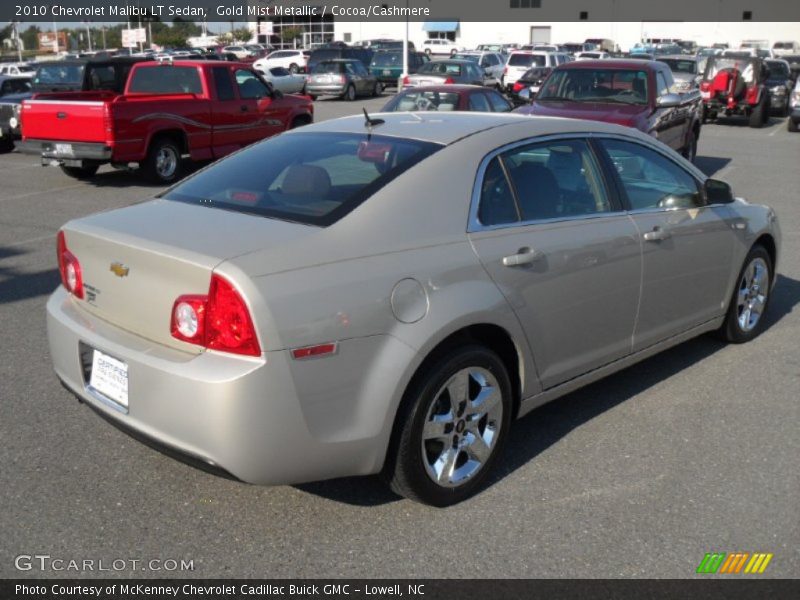 Gold Mist Metallic / Cocoa/Cashmere 2010 Chevrolet Malibu LT Sedan