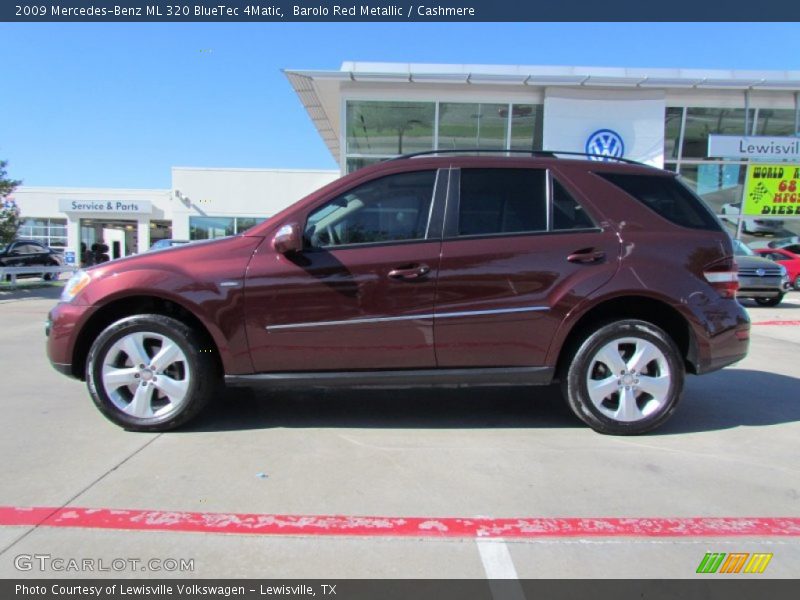 Barolo Red Metallic / Cashmere 2009 Mercedes-Benz ML 320 BlueTec 4Matic