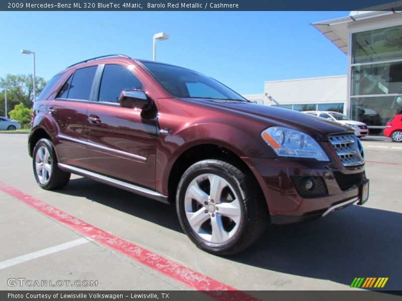 Barolo Red Metallic / Cashmere 2009 Mercedes-Benz ML 320 BlueTec 4Matic