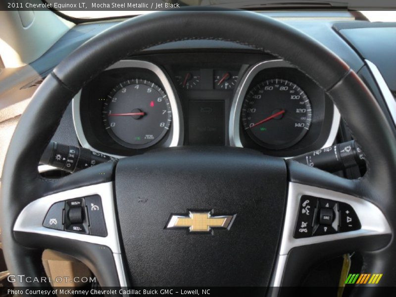 Mocha Steel Metallic / Jet Black 2011 Chevrolet Equinox LT