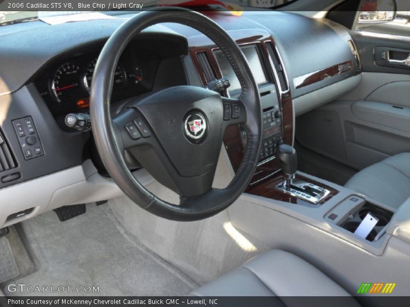 Blue Chip / Light Gray 2006 Cadillac STS V8