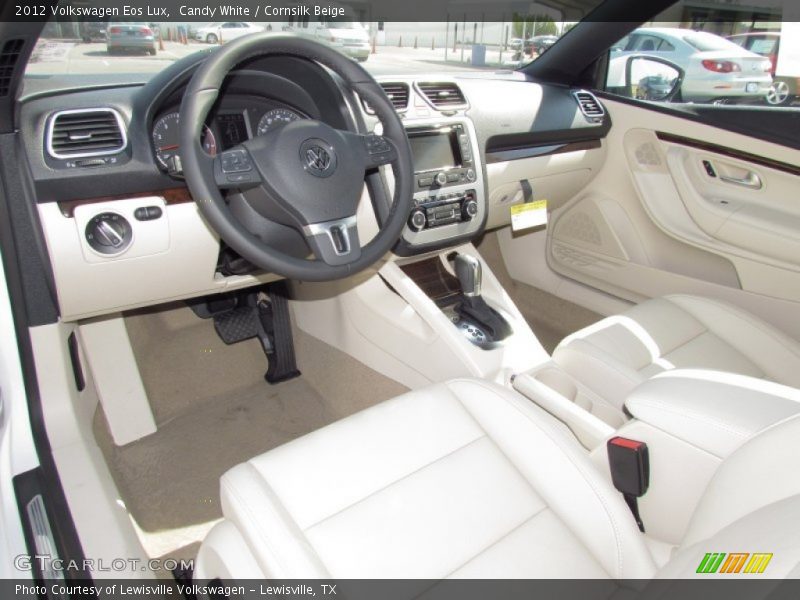 Candy White / Cornsilk Beige 2012 Volkswagen Eos Lux