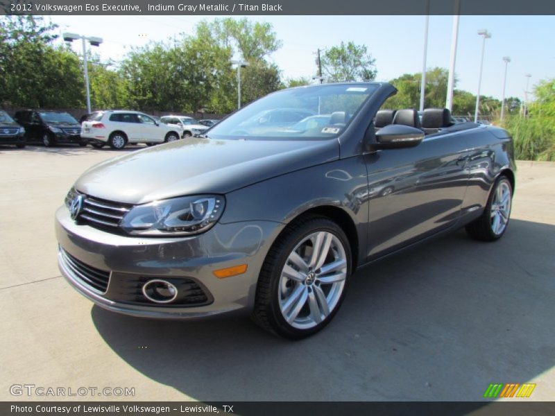 Indium Gray Metallic / Titan Black 2012 Volkswagen Eos Executive