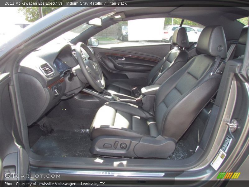 Indium Gray Metallic / Titan Black 2012 Volkswagen Eos Executive