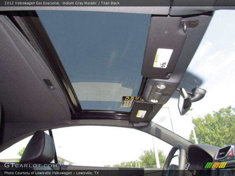 Indium Gray Metallic / Titan Black 2012 Volkswagen Eos Executive