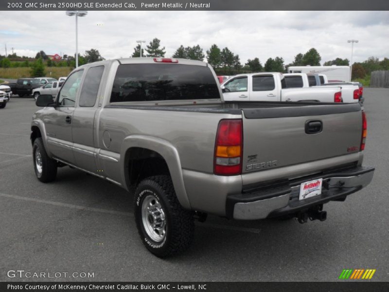 Pewter Metallic / Neutral 2002 GMC Sierra 2500HD SLE Extended Cab
