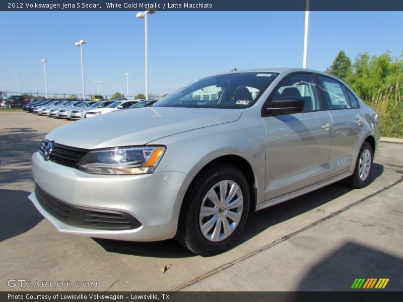 White Gold Metallic / Latte Macchiato 2012 Volkswagen Jetta S Sedan
