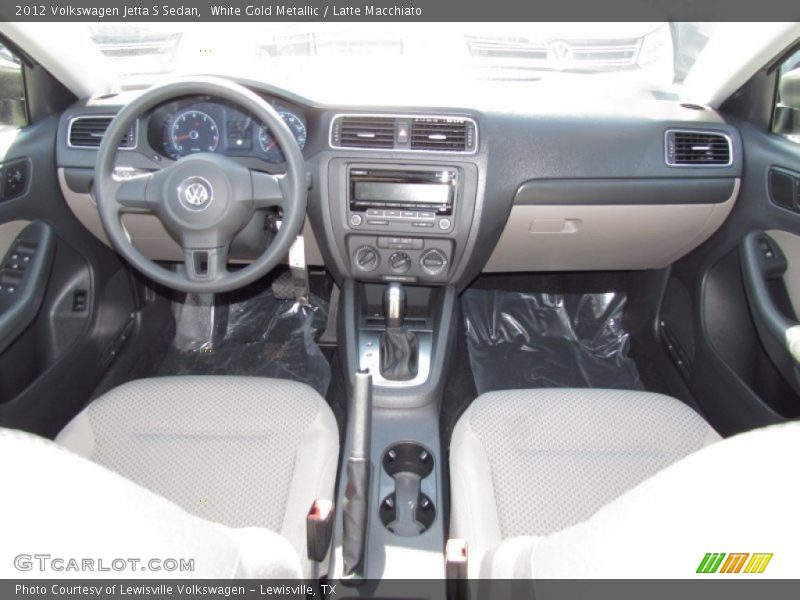 White Gold Metallic / Latte Macchiato 2012 Volkswagen Jetta S Sedan