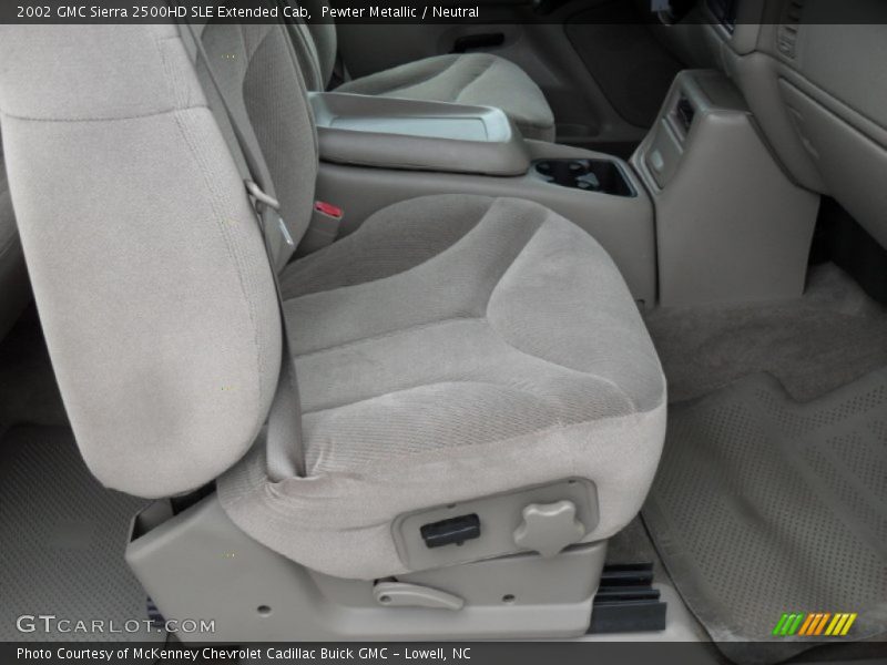 Pewter Metallic / Neutral 2002 GMC Sierra 2500HD SLE Extended Cab
