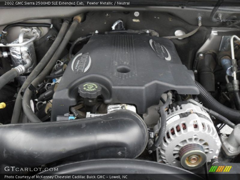 Pewter Metallic / Neutral 2002 GMC Sierra 2500HD SLE Extended Cab