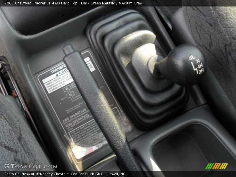 Controls of 2003 Tracker LT 4WD Hard Top
