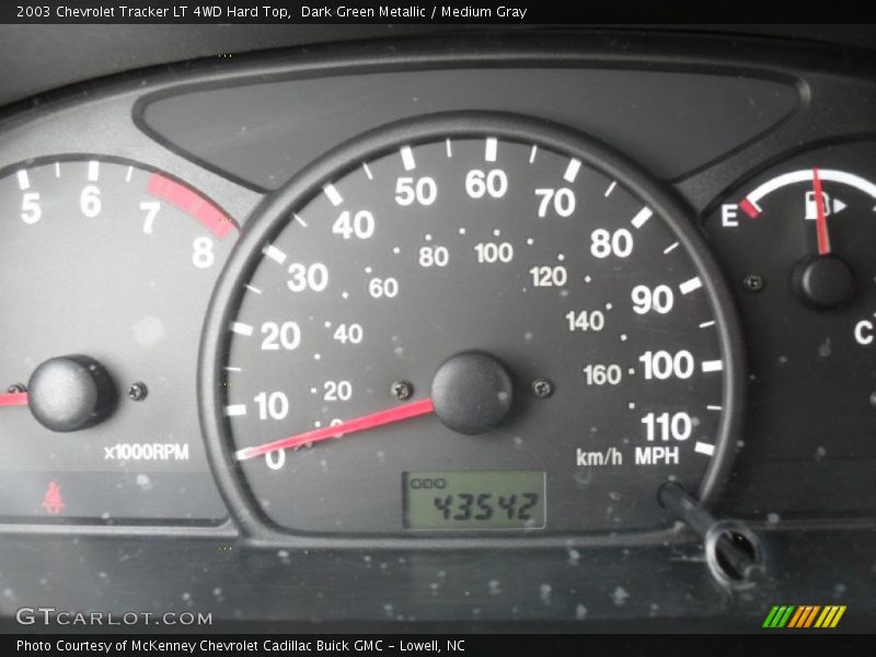  2003 Tracker LT 4WD Hard Top LT 4WD Hard Top Gauges