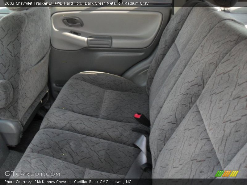 Dark Green Metallic / Medium Gray 2003 Chevrolet Tracker LT 4WD Hard Top