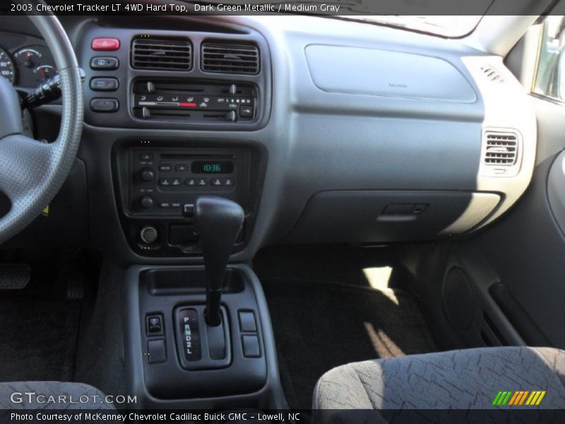 Dark Green Metallic / Medium Gray 2003 Chevrolet Tracker LT 4WD Hard Top