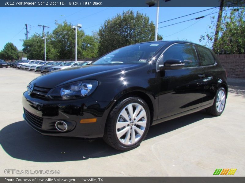 Black / Titan Black 2012 Volkswagen Golf 2 Door TDI