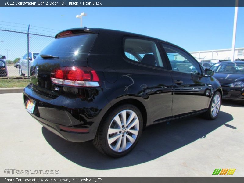 Black / Titan Black 2012 Volkswagen Golf 2 Door TDI