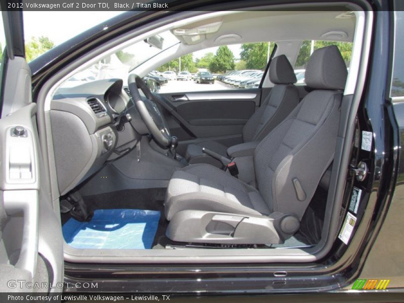 Black / Titan Black 2012 Volkswagen Golf 2 Door TDI