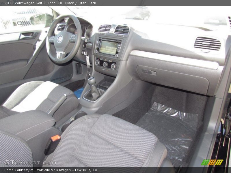 Black / Titan Black 2012 Volkswagen Golf 2 Door TDI