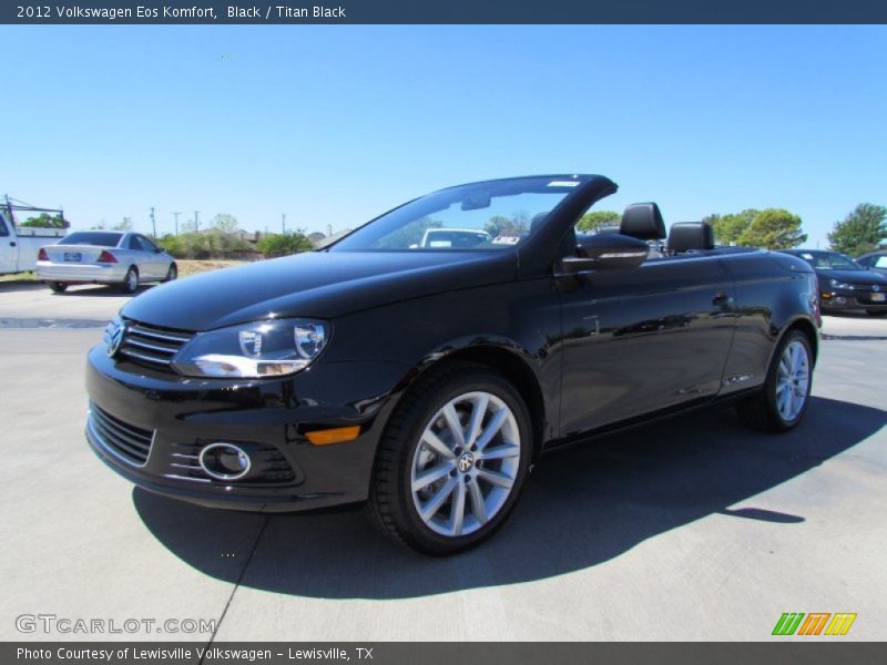 Black / Titan Black 2012 Volkswagen Eos Komfort