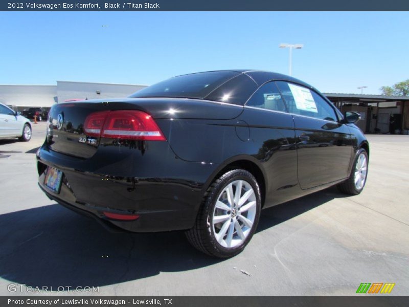 Black / Titan Black 2012 Volkswagen Eos Komfort