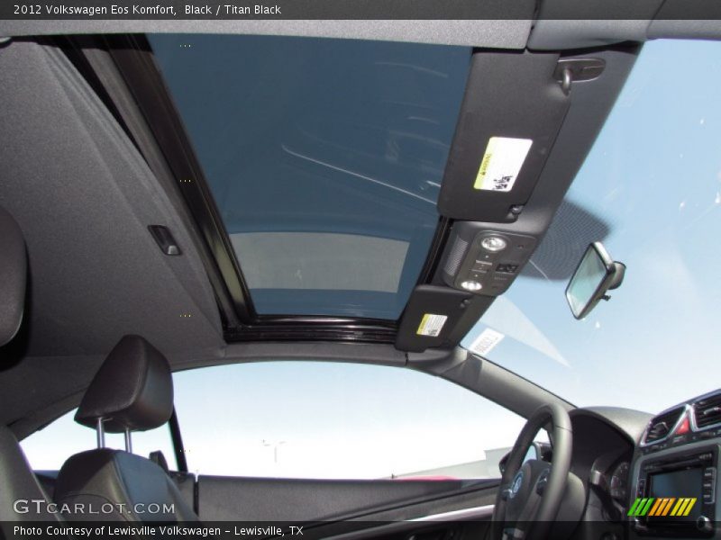 Black / Titan Black 2012 Volkswagen Eos Komfort
