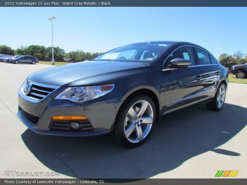 Island Gray Metallic / Black 2012 Volkswagen CC Lux Plus