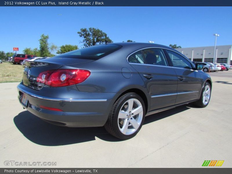 Island Gray Metallic / Black 2012 Volkswagen CC Lux Plus