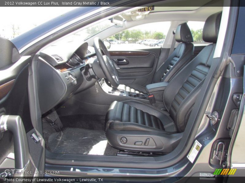 Island Gray Metallic / Black 2012 Volkswagen CC Lux Plus