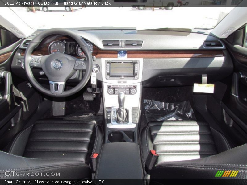 Island Gray Metallic / Black 2012 Volkswagen CC Lux Plus