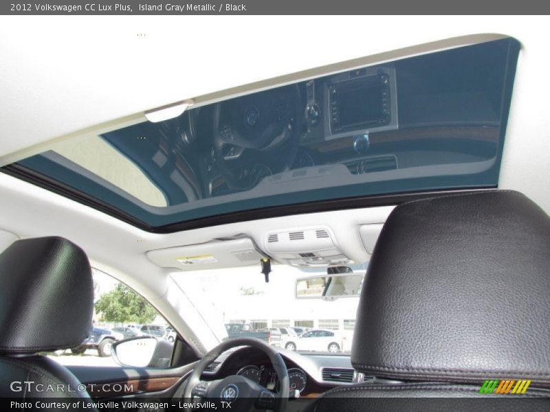 Island Gray Metallic / Black 2012 Volkswagen CC Lux Plus