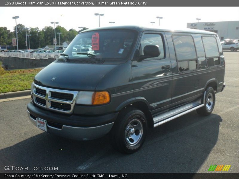 Hunter Green Metallic / Gray 1998 Dodge Ram Van 1500 Passenger Conversion